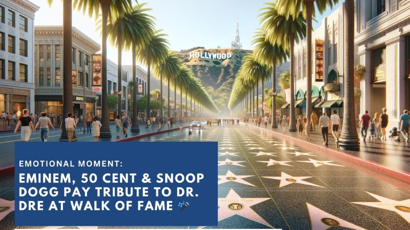 Emotional Moment: Eminem, 50 Cent & Snoop Dogg Pay Tribute to Dr. Dre at Walk of Fame